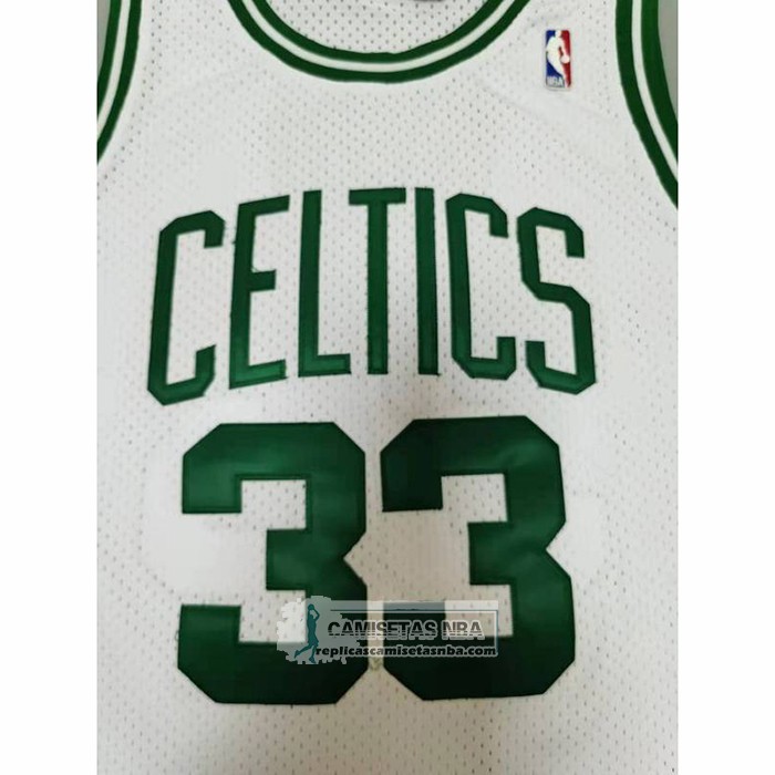 Camiseta Boston Celtics Larry Bird NO 33 Mitchell & Ness 1985-86 Blanco